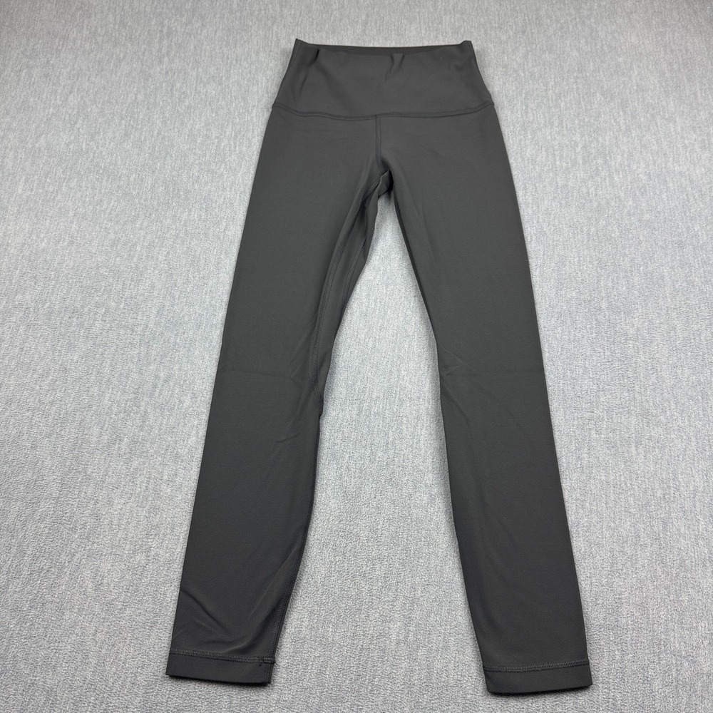 Lululemon Leggings Womens 4 Gray Align II 26" Stretch Yoga Gym Pants W5CT3S